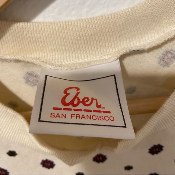 Eber San Francisco Vintage Cream Floral Dress - Picture 4 of 5